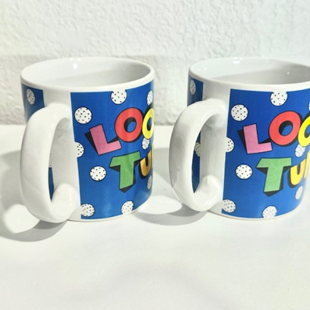 VTG Warner Bros. Daffy Duck Coffee Mug Cups Set Golf Theme Sakura 1994 - Picture 5 of 7